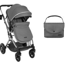 Carrito de bebé 2en1 asiento transf. Scarlett Gris Oscuro