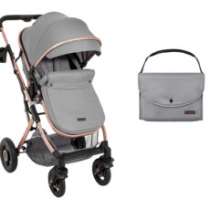 Carrito de bebé 2en1 asiento transf. Scarlett Gris Claro