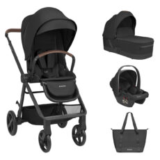 Carrito de bebé 3en1 con capazo Mia Negro