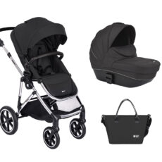 Carrito de bebé 2en1 con capazo rígido Thea Negro