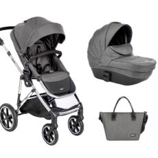 Carrito de bebé 2en1 con capazo rígido Thea Gris Oscuro