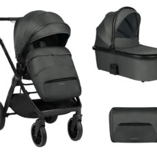 Carrito de bebé 2en1 con capazo Tiffany Gris Oscuro 2024